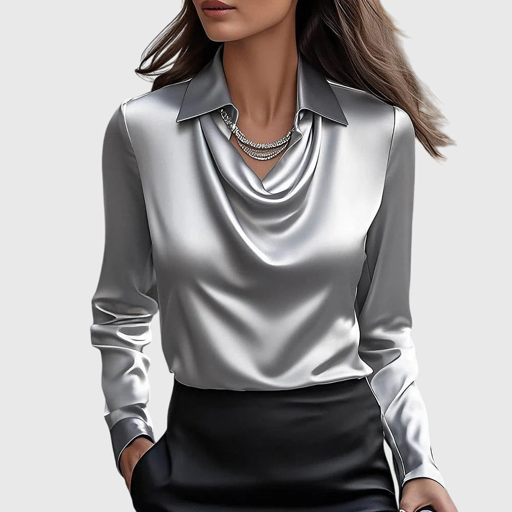 Elegante Luxe Dames Blouse met Lange Mouwen
