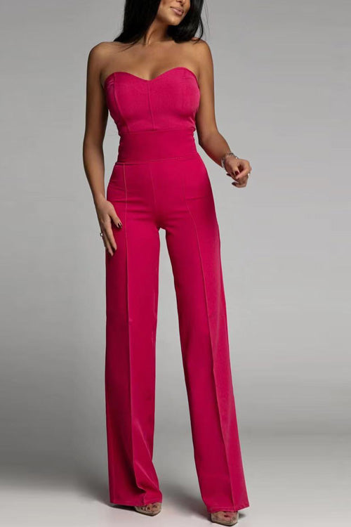 REFLEY SIGNATURE STRAPLESS JUMPSUIT