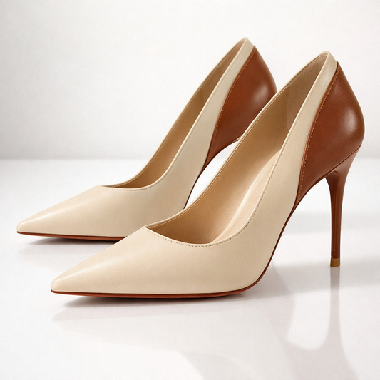 REFLEY SIGNATURE TWO-TONE HEELS
