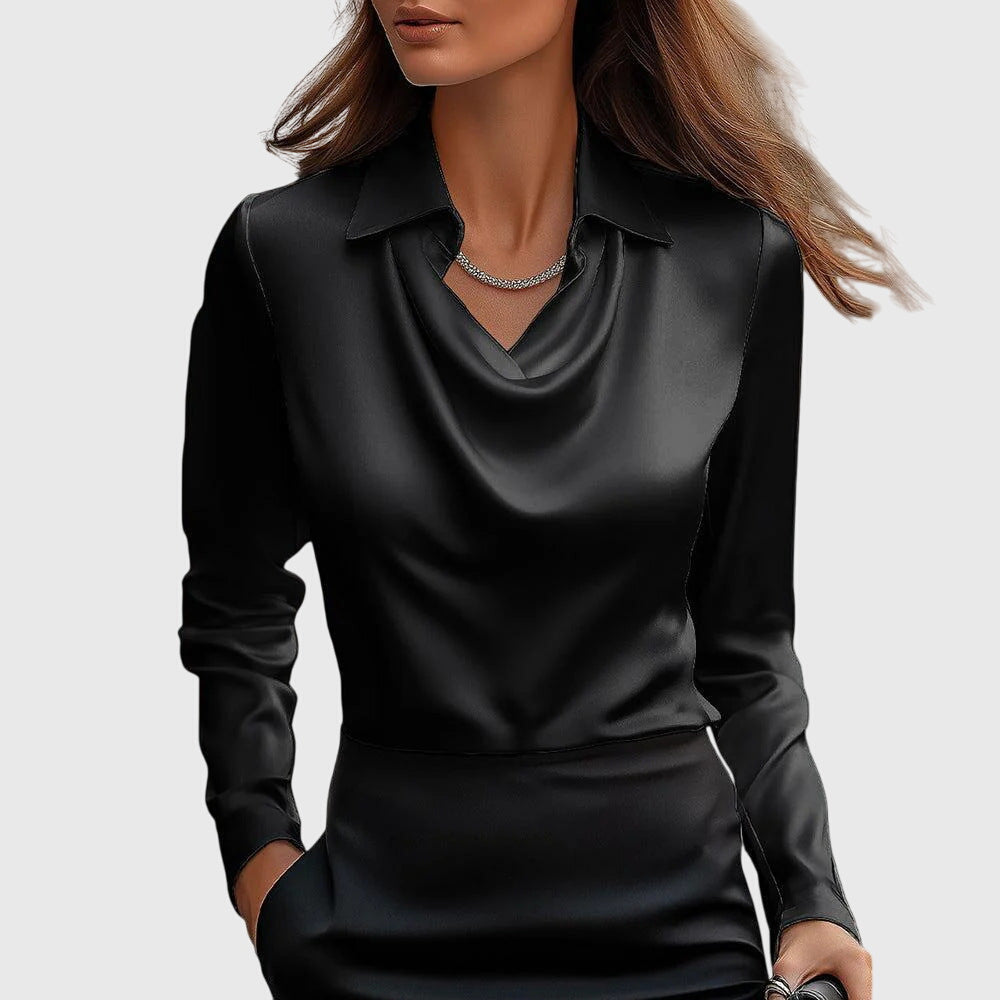 Elegante Luxe Dames Blouse met Lange Mouwen