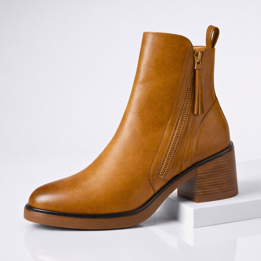 REFLEY SIGNATURE LEATHER ANKLE BOOTS