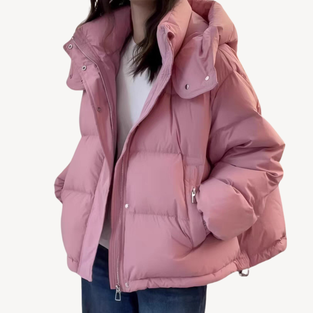 Trendy Warme Dames Puffer Jas met Capuchon