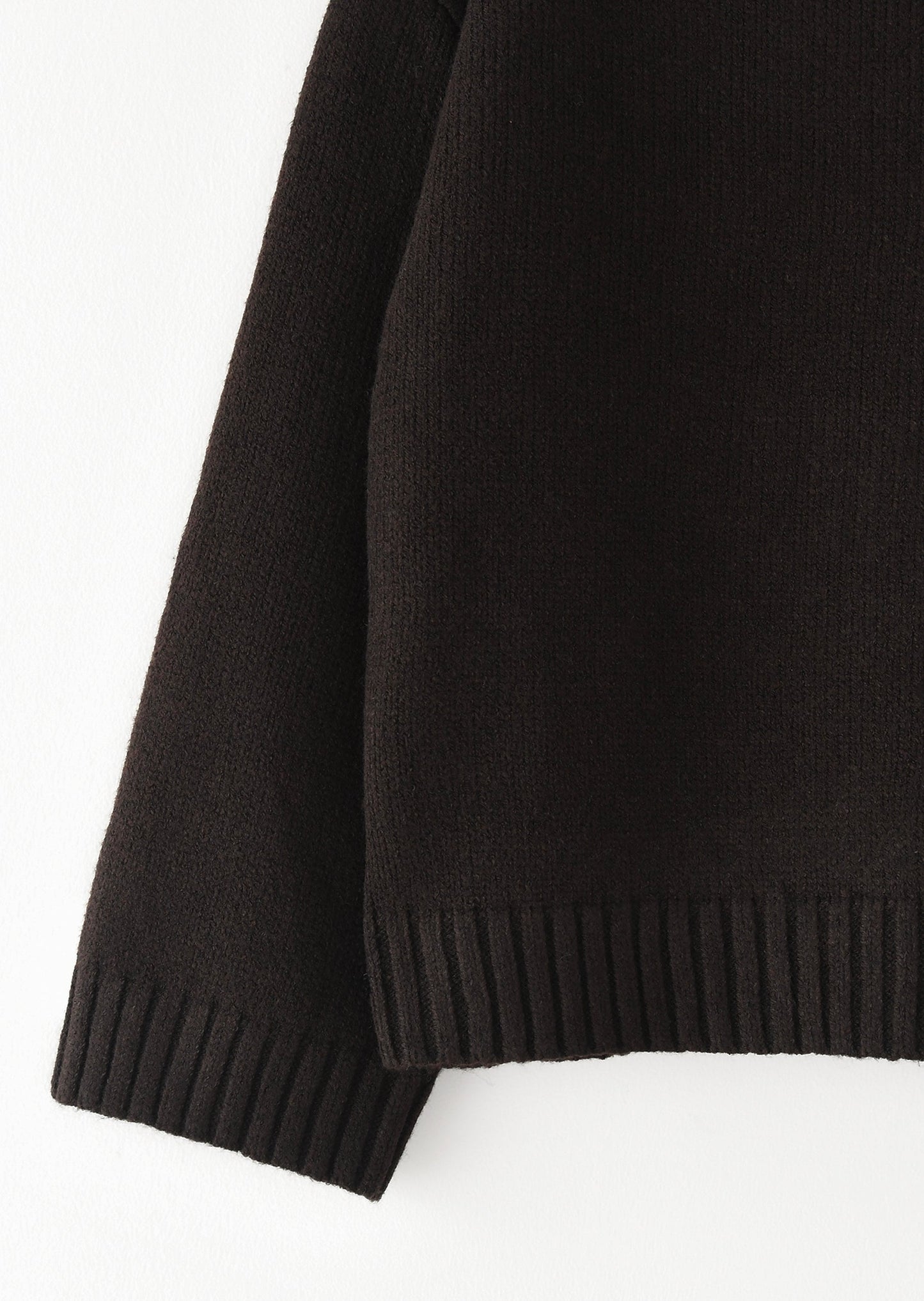 High neck knit sweater
