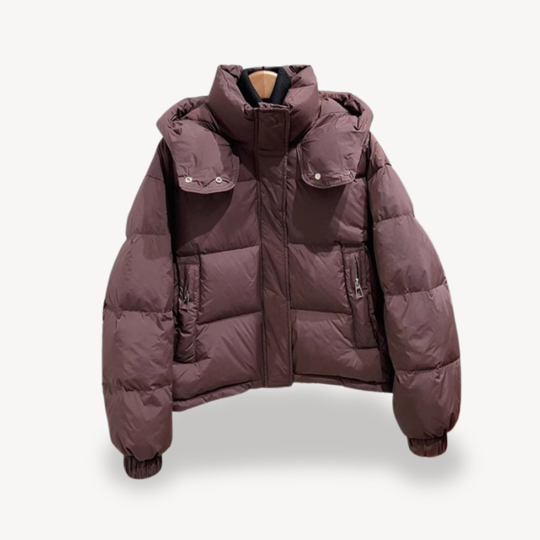 Trendy Warme Dames Puffer Jas met Capuchon