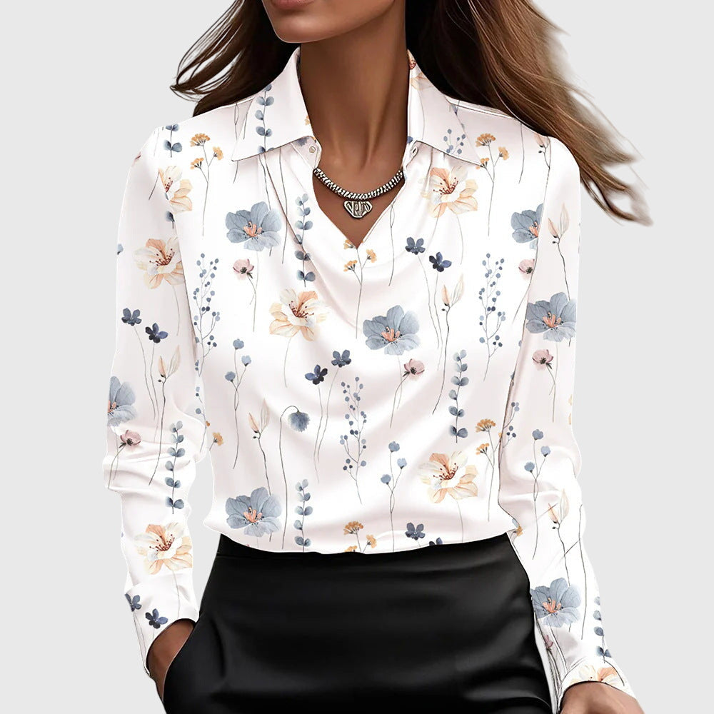 Elegante Luxe Dames Blouse met Lange Mouwen