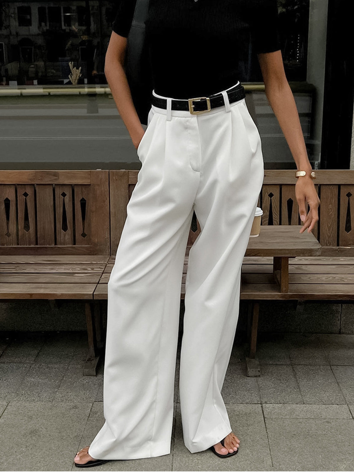 REFLEY ESSENTIALS WIDE LEG PANTS