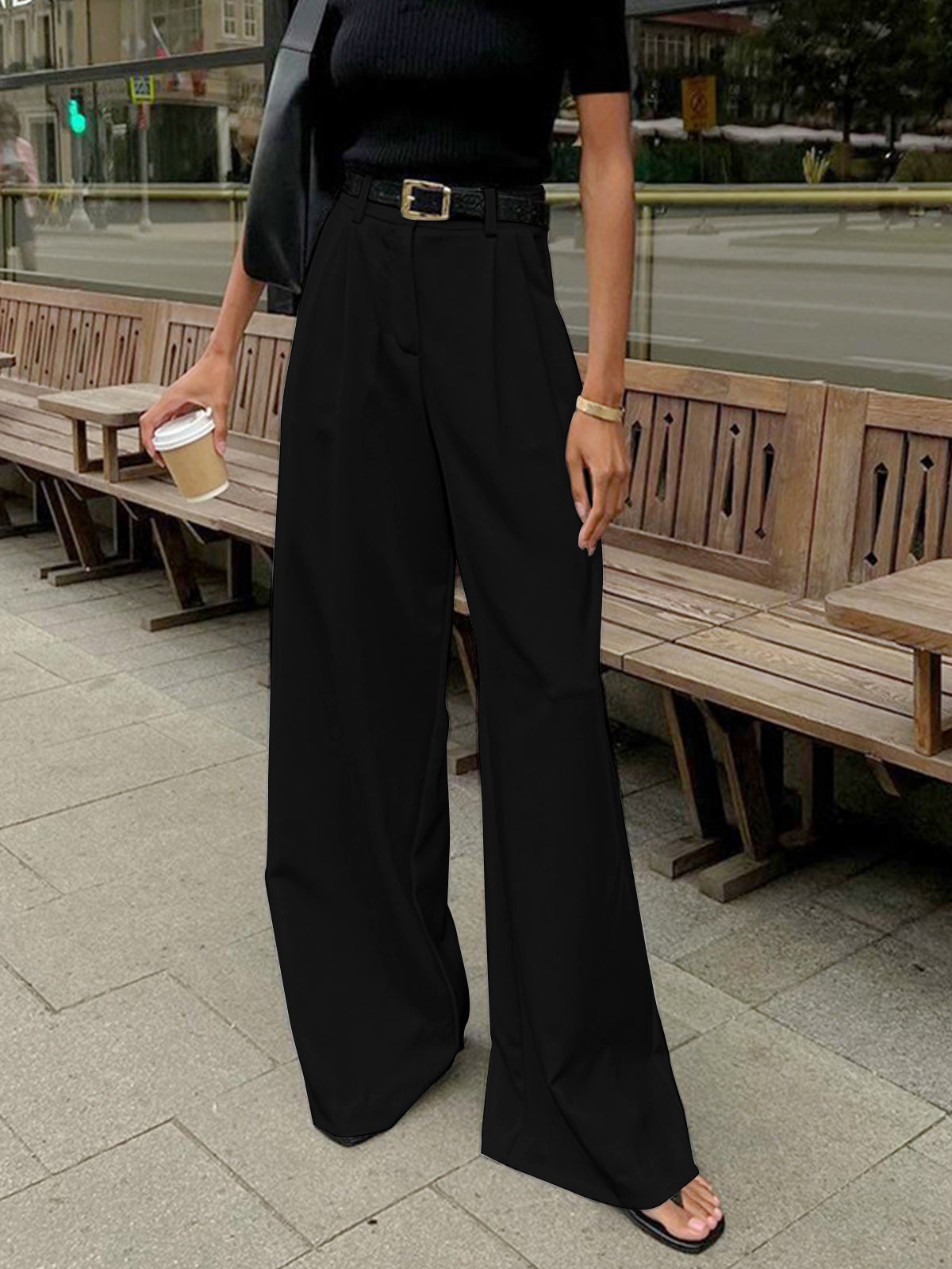 REFLEY ESSENTIALS WIDE LEG PANTS