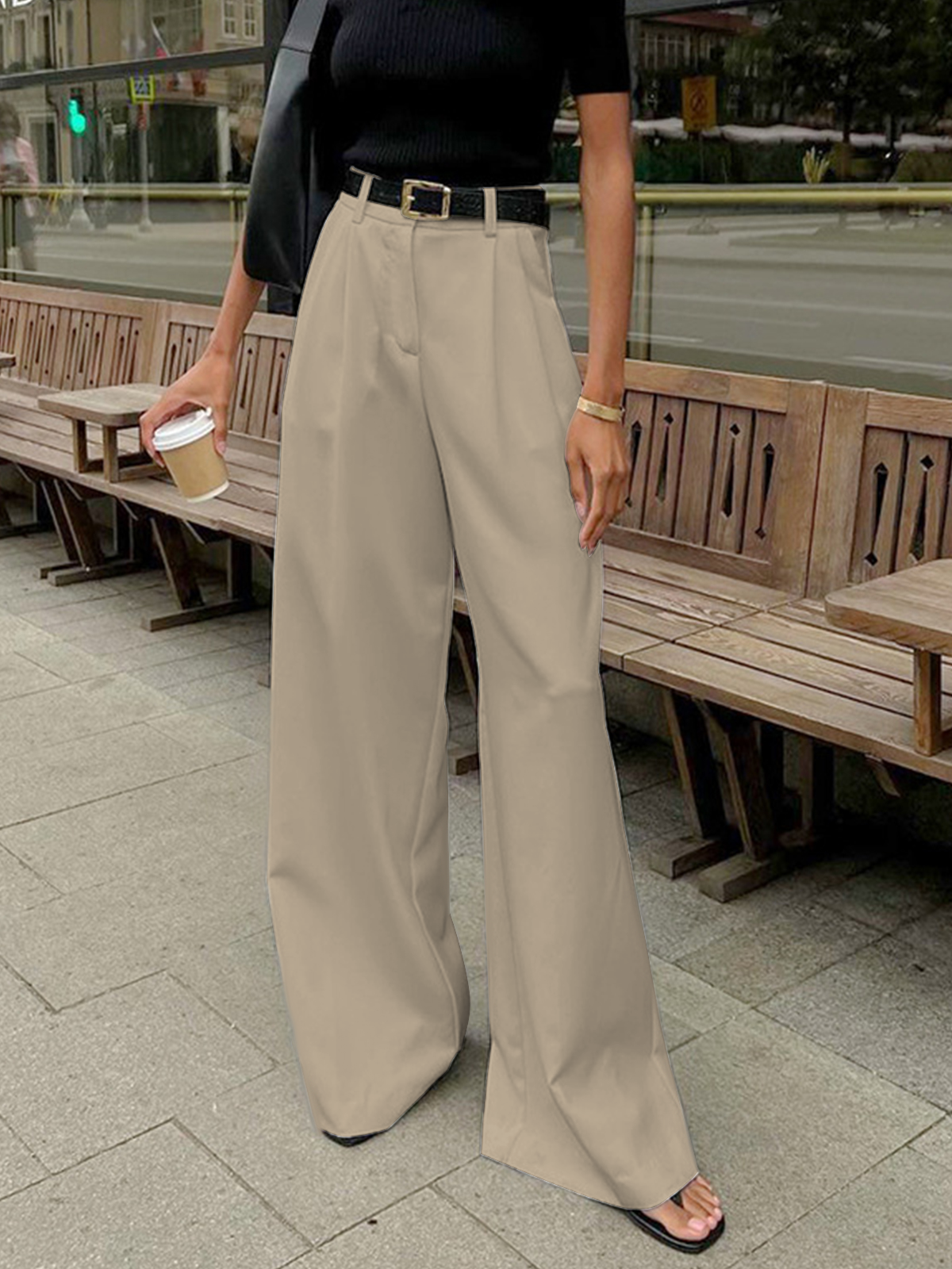 REFLEY ESSENTIALS WIDE LEG PANTS