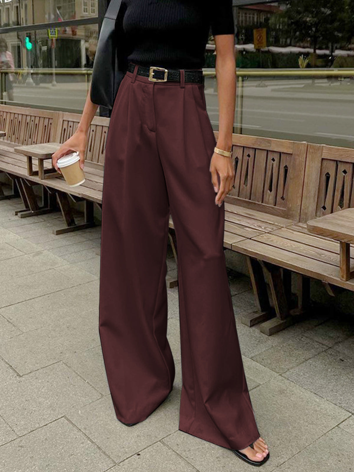 REFLEY ESSENTIALS WIDE LEG PANTS