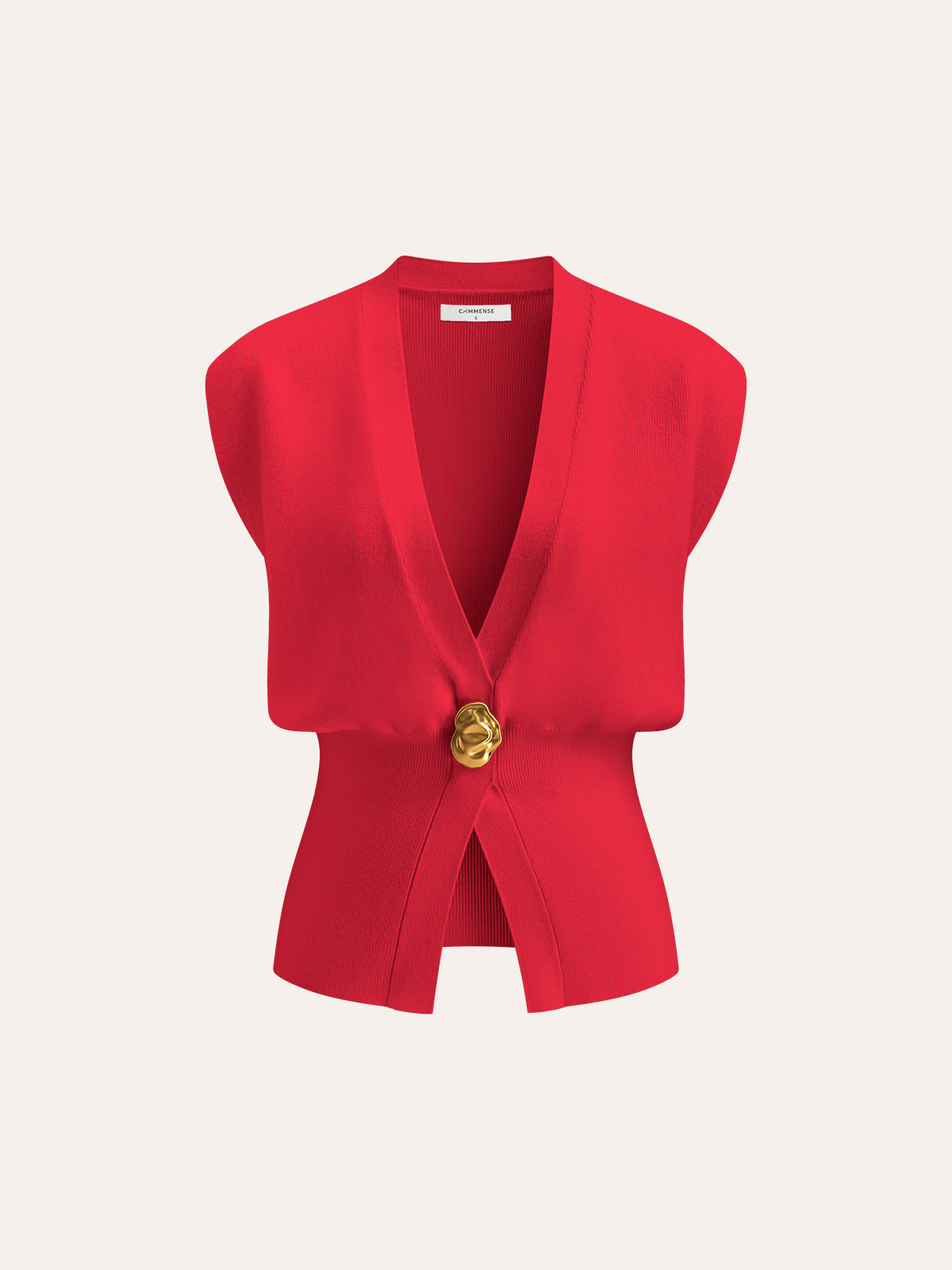 REFLEY SIGNATURE BUTTONED V-NECK VEST