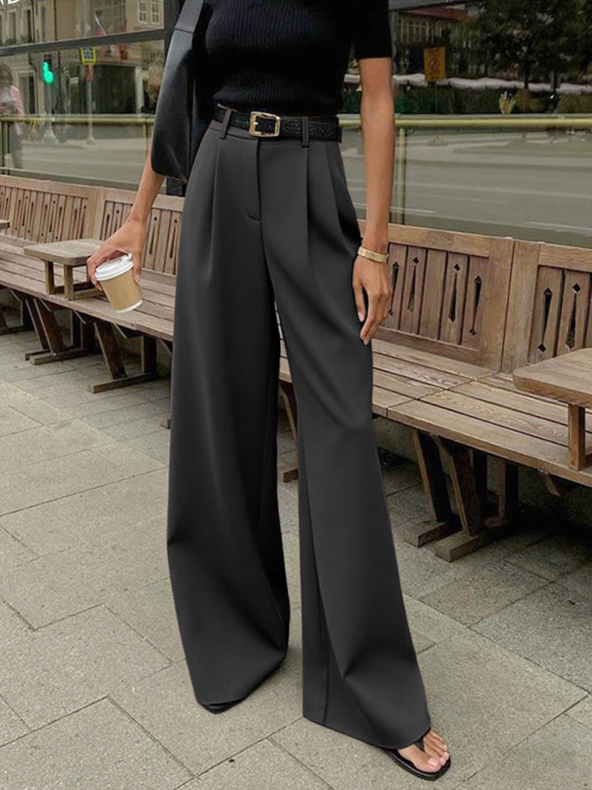 REFLEY ESSENTIALS WIDE LEG PANTS