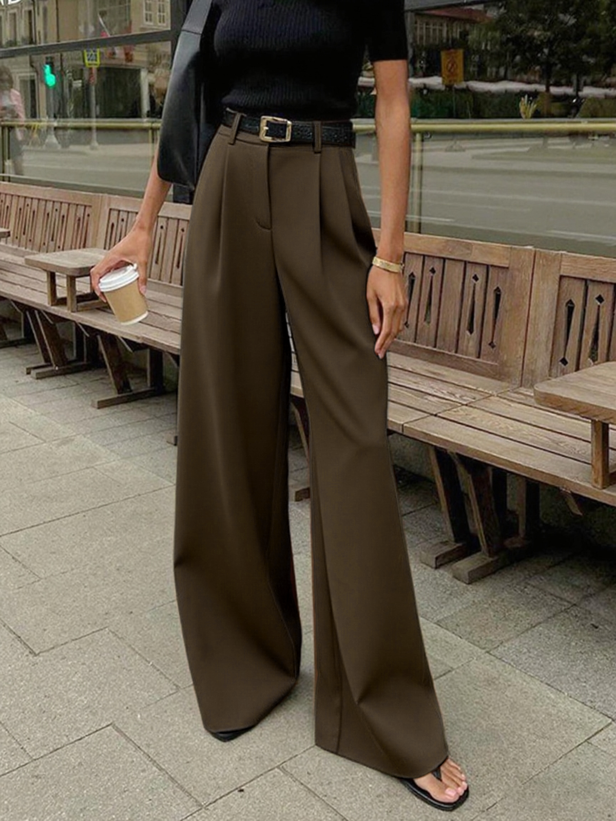 REFLEY ESSENTIALS WIDE LEG PANTS