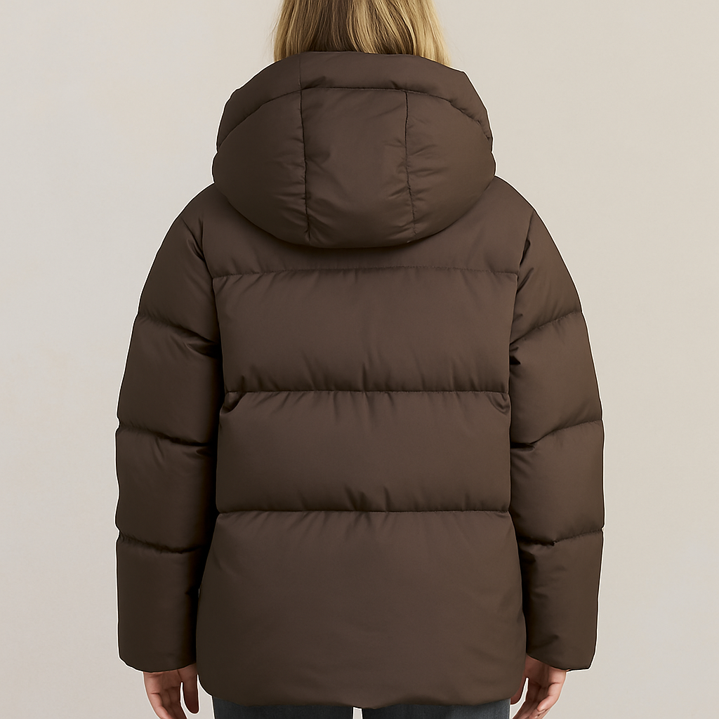 Winter gewatteerde dames puffer jas met warme oversized pasvorm