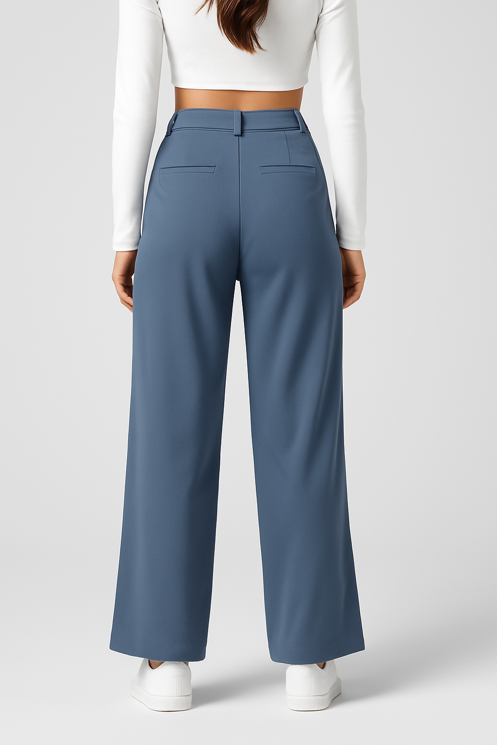 Dewi | Elegante Elastische Broek met Hoge Taille