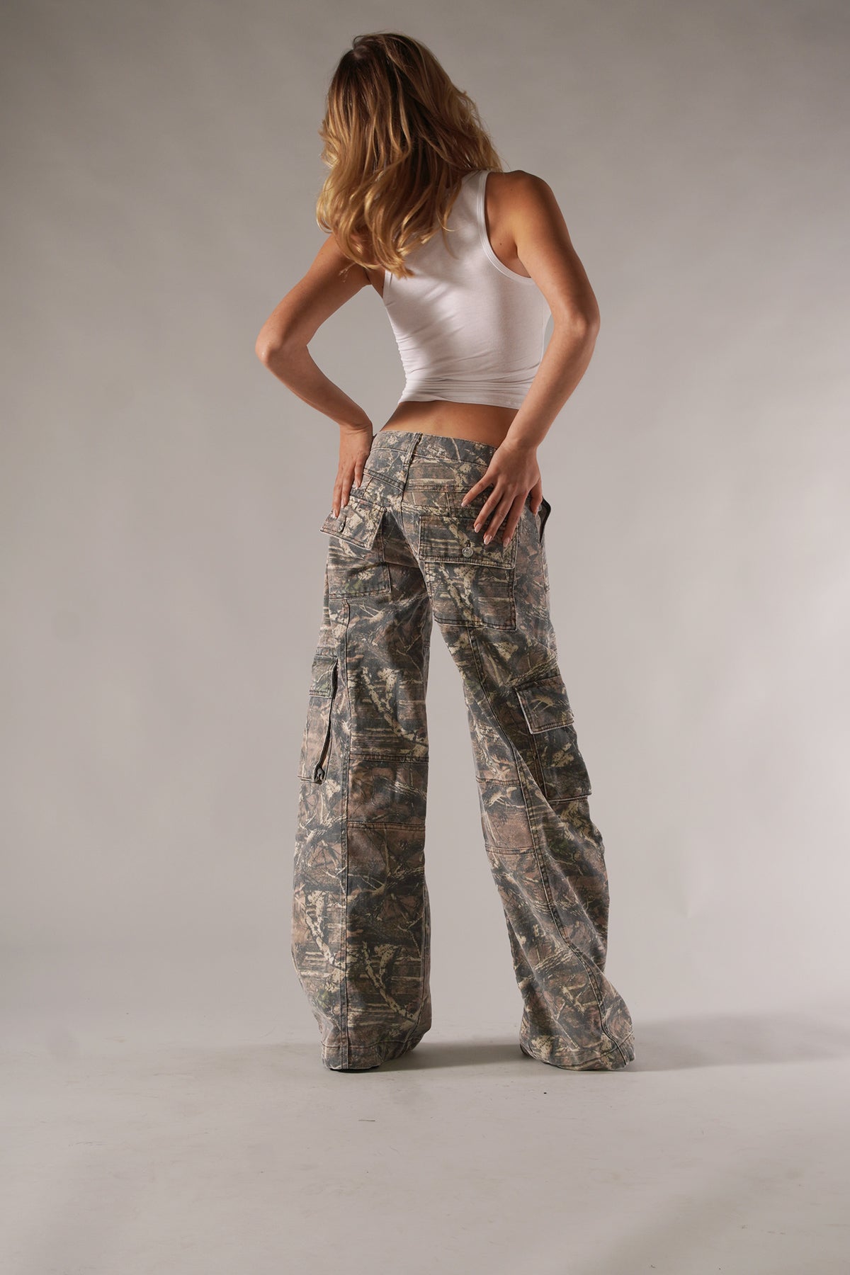 Anni | Utility Cargo Broek met Camo Print