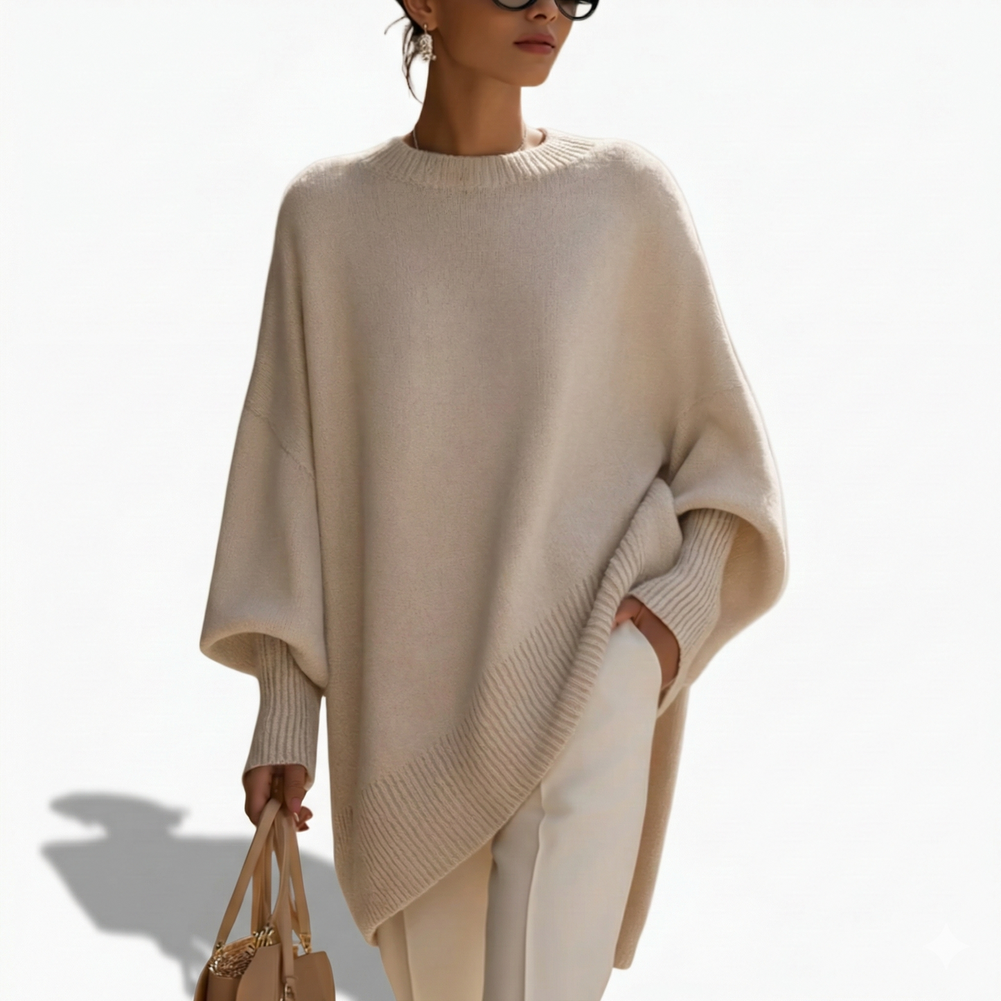 REFLEY ESSENTIALS OVERSIZED PONCHO PULLOVER