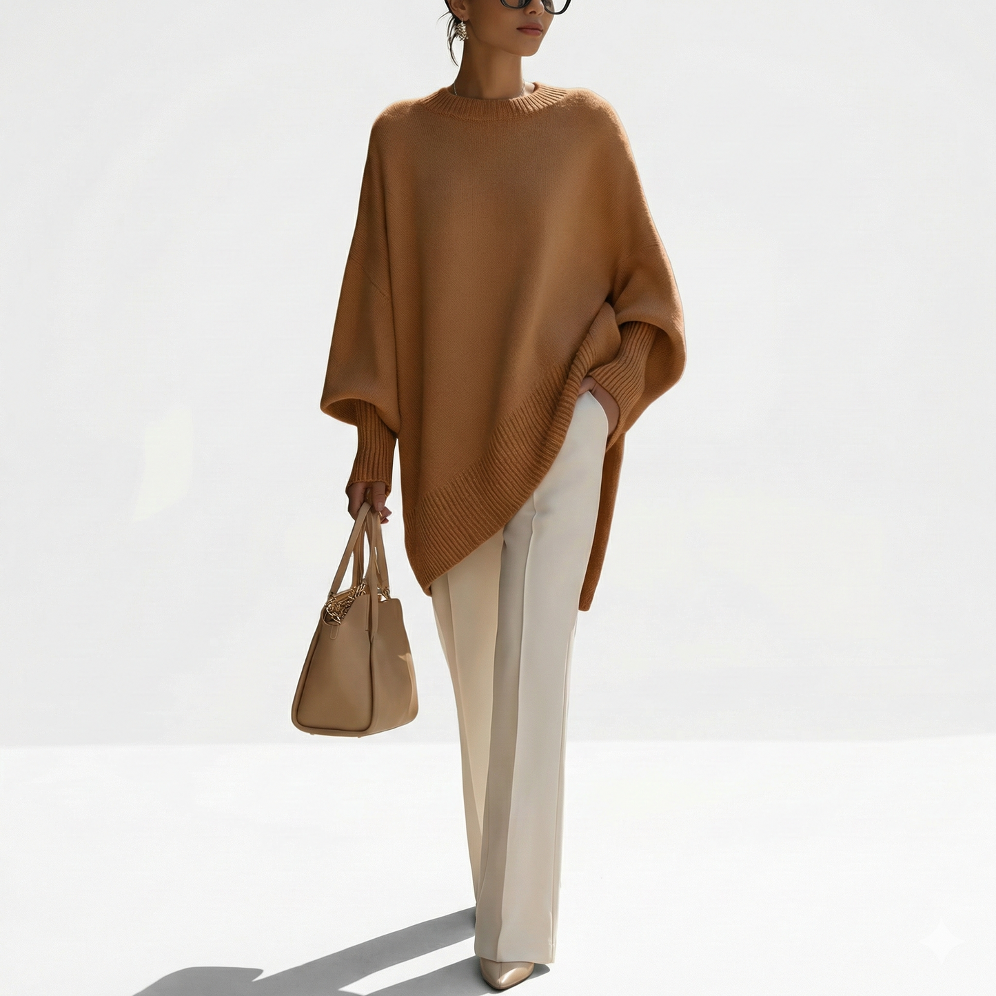 REFLEY ESSENTIALS OVERSIZED PONCHO PULLOVER