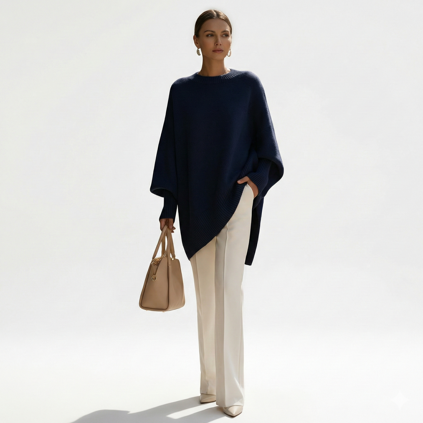 REFLEY ESSENTIALS OVERSIZED PONCHO PULLOVER