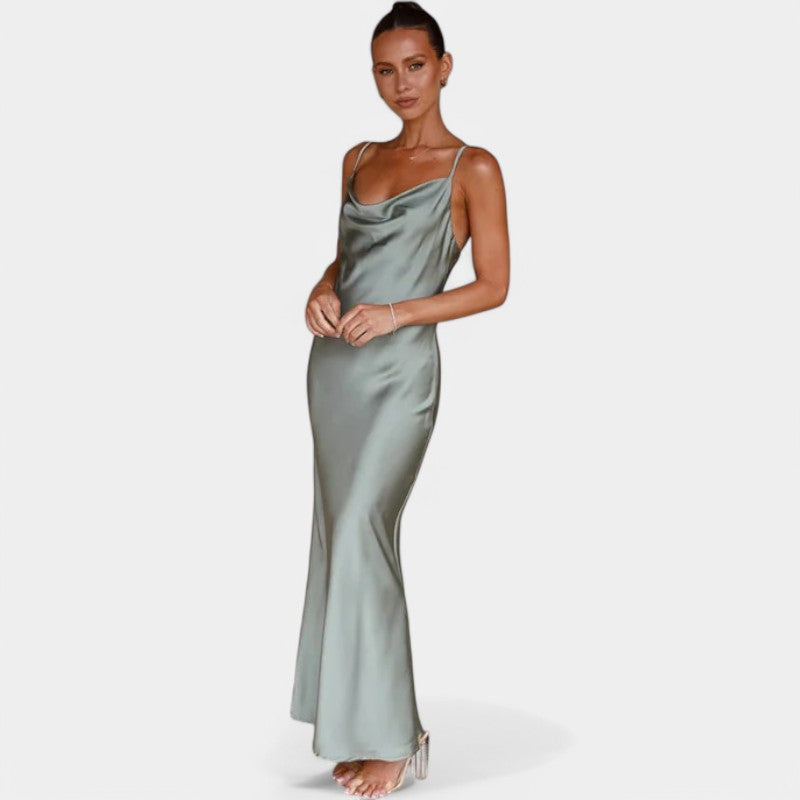 Neriah | Galajurk Tijdloze Satijnen Jurk