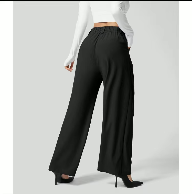 Noelle | Elegante Wijde Plooi Dames Broek