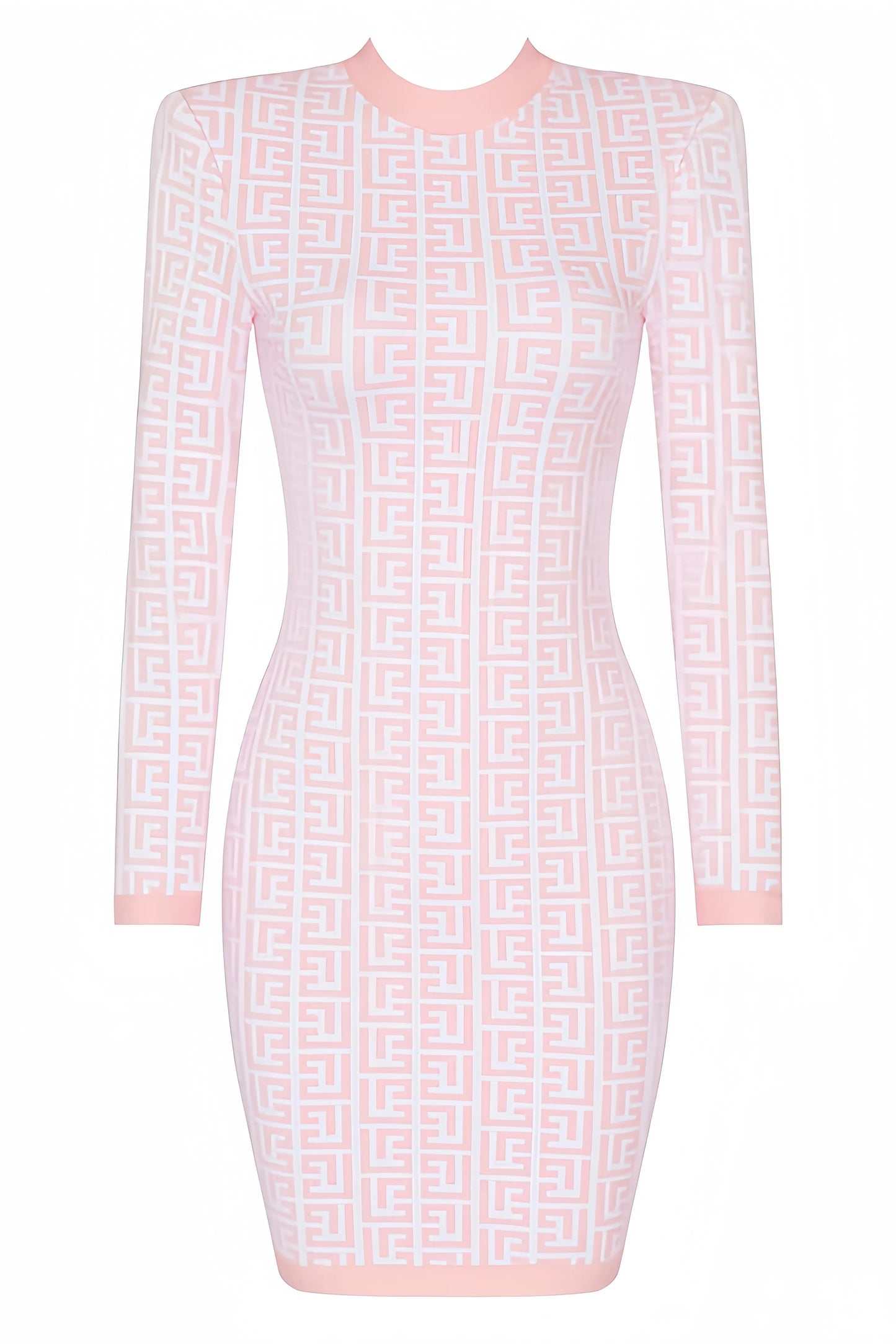 Heeva | Gebreide Bodycon Mini Jurk met Structuur