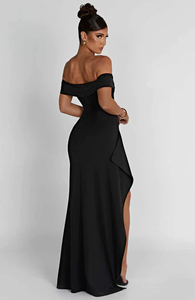 Farfalla | Galajurk Off-Shoulder Avondjurk met Luxe Split