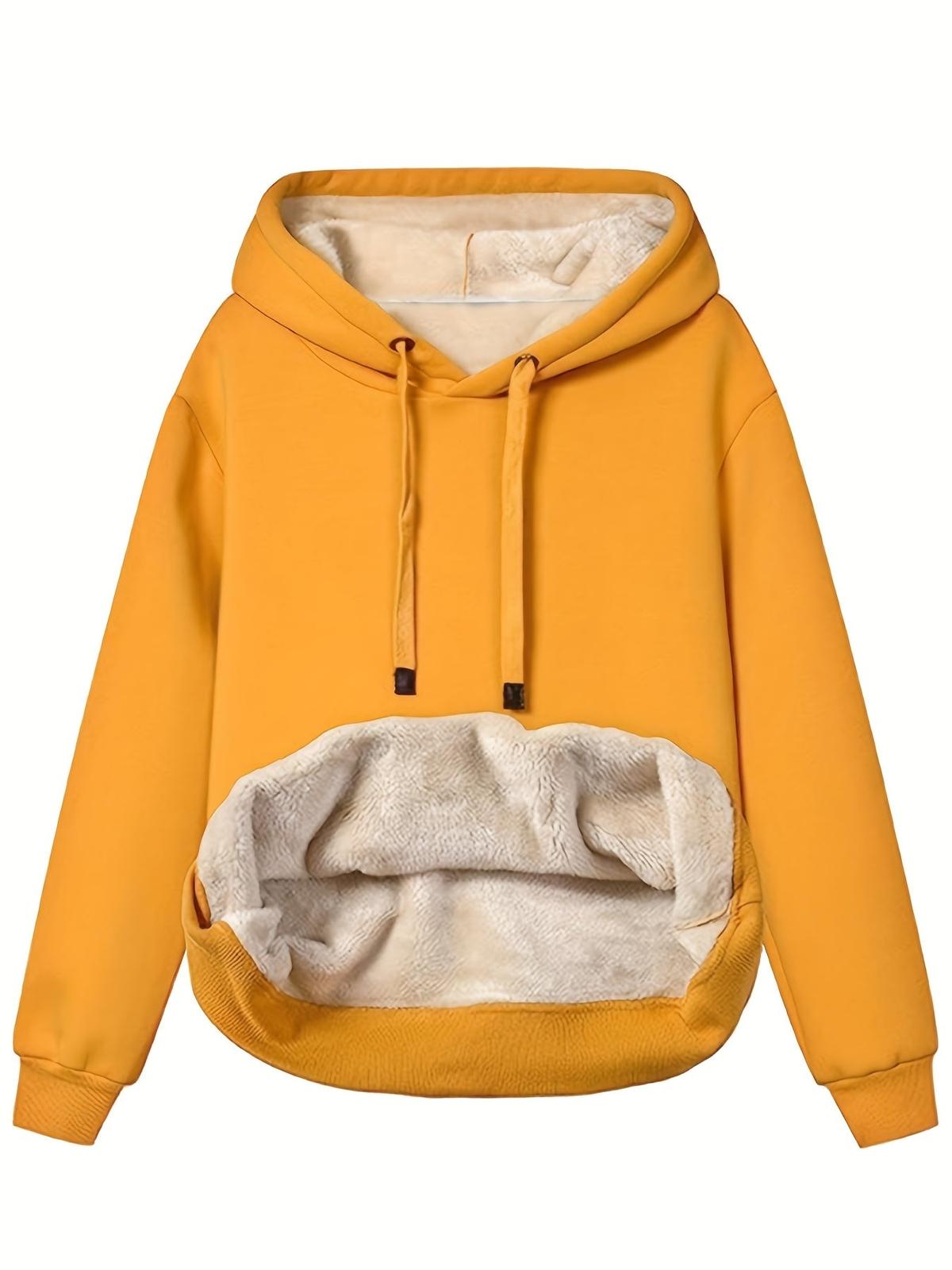 Warme Oversized Dames Winterse Fleece Hoodie met Capuchon