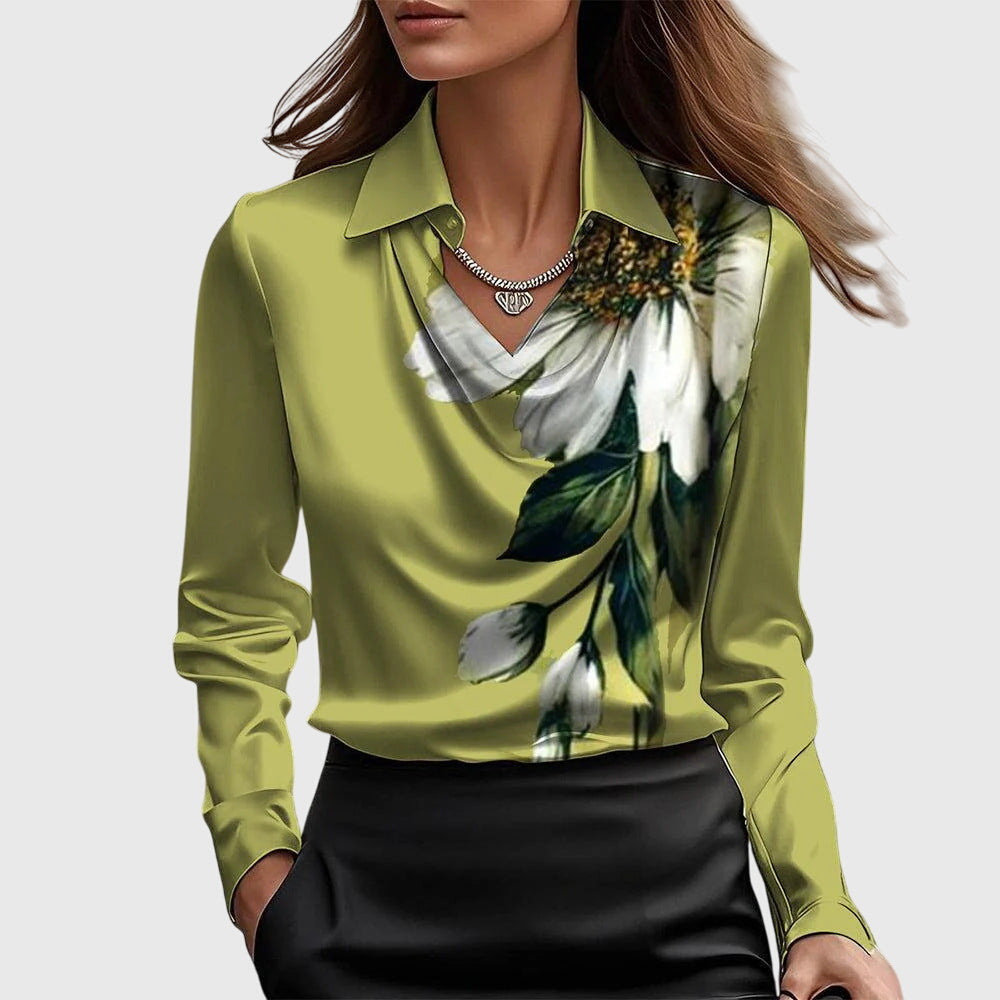 Elegante Luxe Dames Blouse met Lange Mouwen