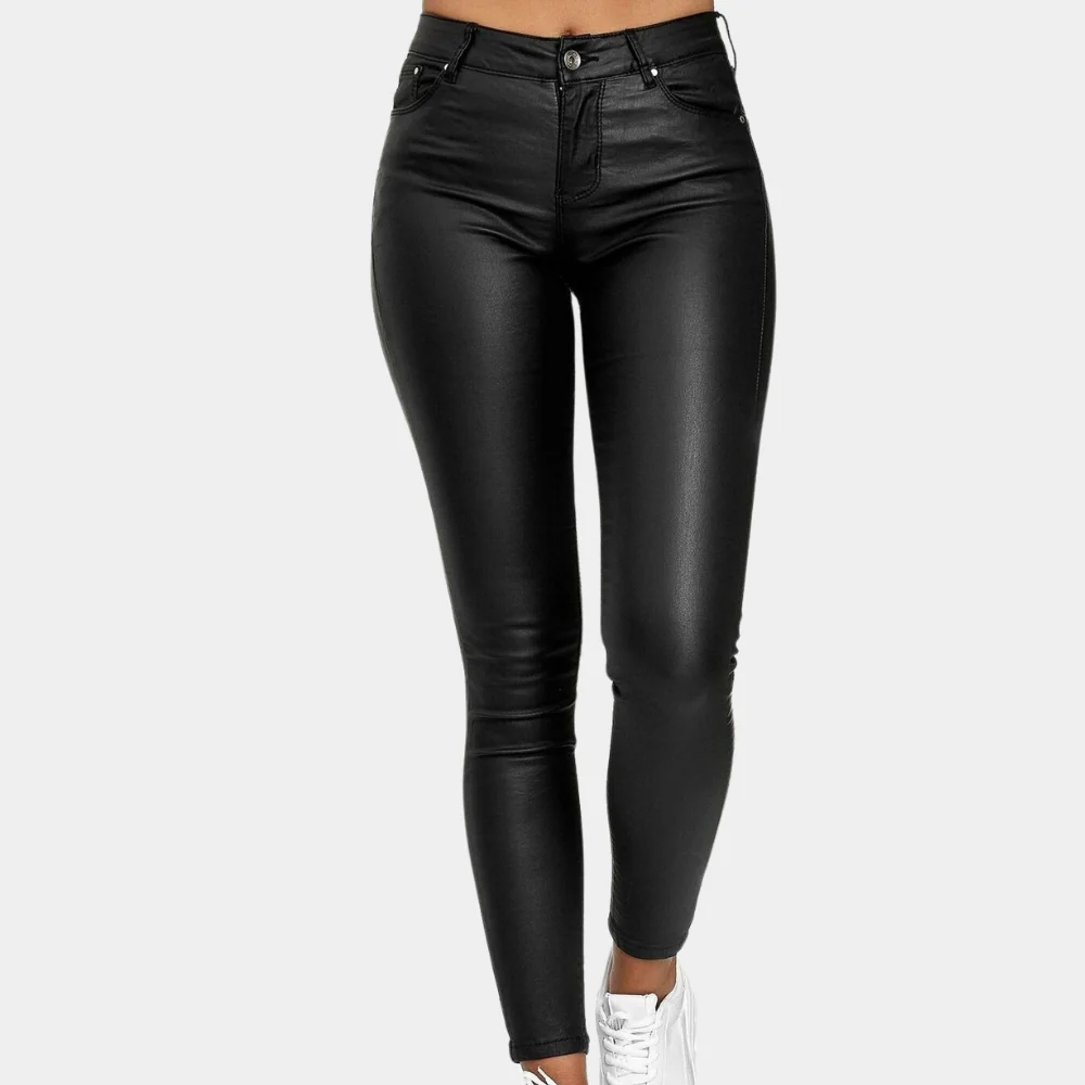 Trendy Comfortabele Stretch Legging met Hoge Taille