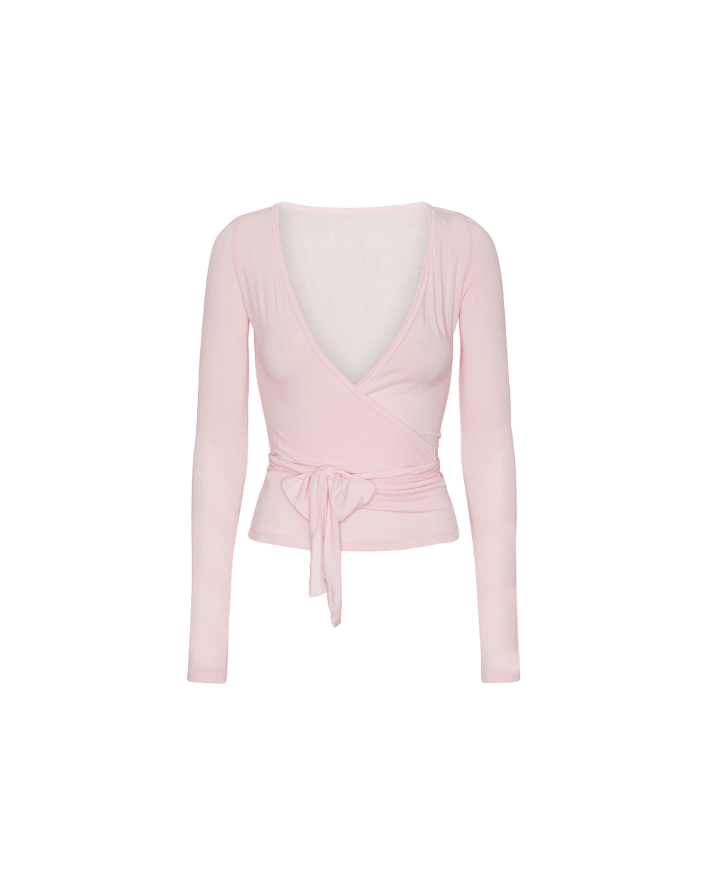 Jemma | Soft Pink Wrap Top
