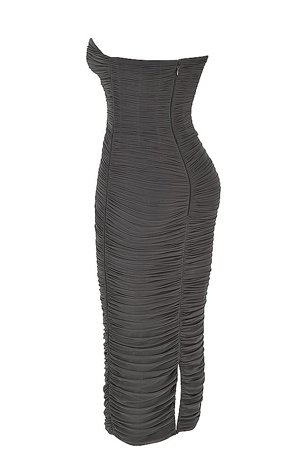 Heily | Strapless Bodycon Jurk met Ruches