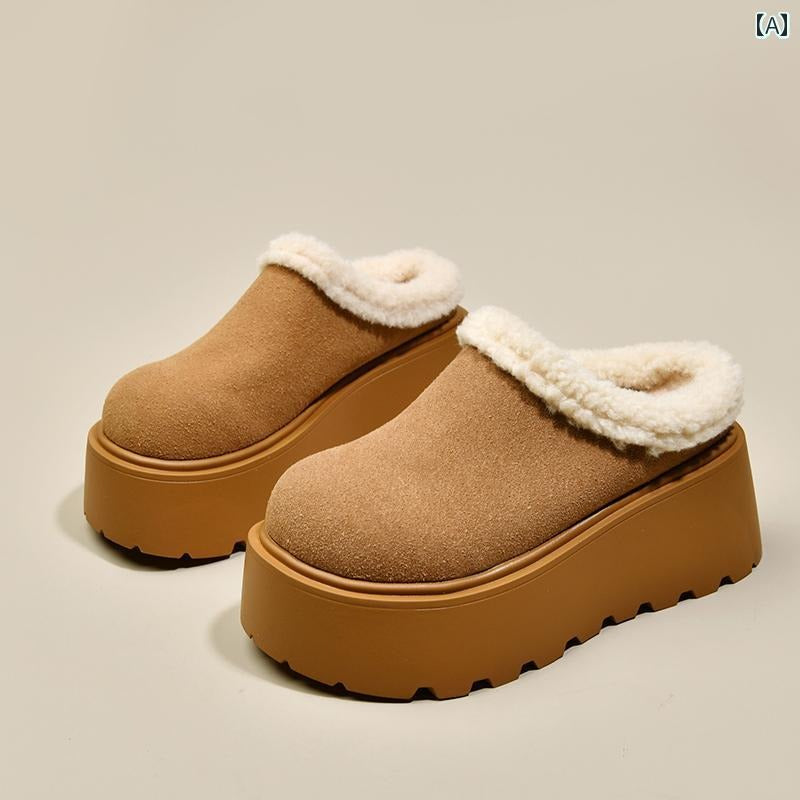 Trendy Comfortabele Dames Pantoffels Met Bontvoering